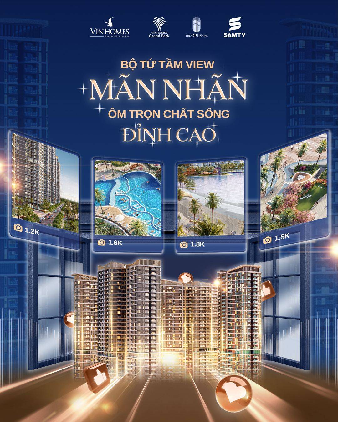 THE OPUS ONE - Vinhomes Grand Park 6 tam view